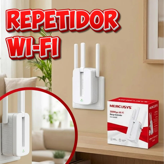 Mercusys MW300RE — Potencia tu Red Wi-Fi y Elimina Zonas Muertas en Casa