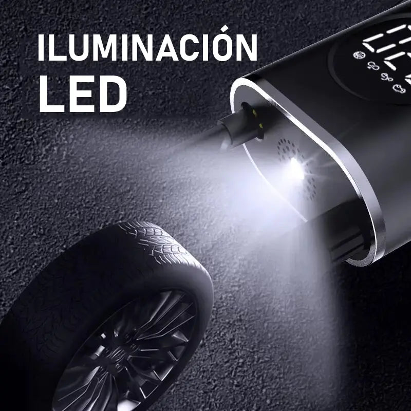 Inflador Portátil Inteligente – Potencia en tu mano, seguridad en segundos🦾
