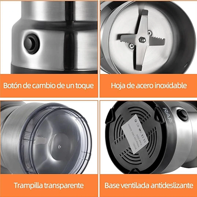Molino Eléctrico Multiusos: Muele en segundos, disfruta por días ☕