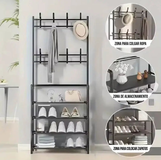 Perchero Organizador de zapatos Multiuso de 4 niveles 👟
