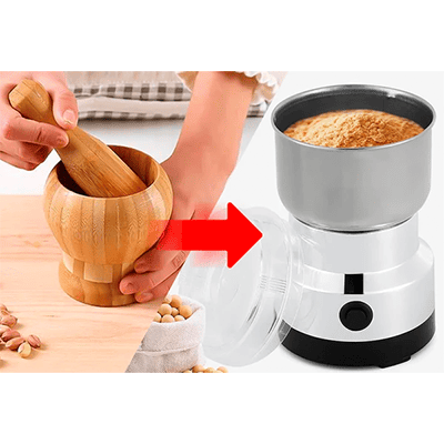 Molino Eléctrico Multiusos: Muele en segundos, disfruta por días ☕