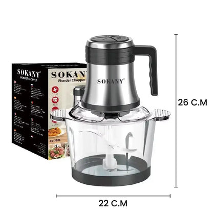 SOKANY Wonder Chopper 600 W – Procesa alimentos con rapidez y gran capacidad🥩
